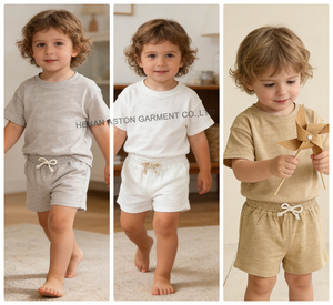 Set di Abbigliamento per Neonati in Cotone 100% Biologico, Vestiti <span class=keywords><strong>Estivi</strong></span> per Bambini, Set 2 Pezzi - Product Image 2