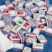 160 tuiles de mahjong américaines, London Calling, gravées sur 5 couches, pour les amateurs de culture britannique