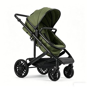 <span class=keywords><strong>Poussette</strong></span> de luxe 3 en 1 pour bébé, landau <span class=keywords><strong>2</strong></span> en 1, chariot de voyage, cadre en alliage d'aluminium, roues pivotantes à 360° - Product Image 1