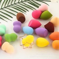 Échantillon gratuit Éponge de maquillage réutilisable au toucher doux 40x60mm Goutte d'eau/Oeuf/Cucurbit Poudre cosmétique Puff Blender en gros