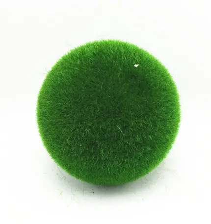 Green flocking easter ball ,foam flocked hanging ball decorations