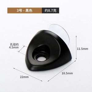 Support de verre à ventouse en alliage de zinc GQK, pour meuble, bord arrondi, cloison de placard, durable et étanche - Product Image 6