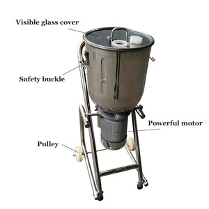 Extracteur de jus de mangue, de noix de coco et de gingembre QDMECH à grande capacité, mixeur pour purée de légumes, qualité alimentaire, anti-rouille, mixeur pour légumes - Product Image 5