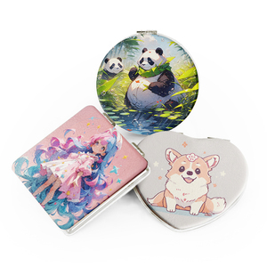 Biểu Tượng Tùy Chỉnh Anime Xách Tay Gấp Vuông Máy Tính Để Bàn Phụ Nữ Mỹ Phẩm Trang Điểm Túi Nhỏ Gọn Cầm Tay Trang Điểm Gương - Product Image 5