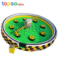 Machine de rodéo gonflable pour adultes, jeux de fête, location, vente, usage extérieur/intérieur, vitesse réglable, 1 passager