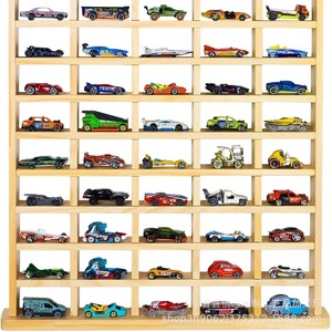 Estante de almacenamiento de madera para pared, con múltiples niveles, para exhibir coches, figuras de juguete, 8+ capas, para niños de 8 a 13 años. - Product Image 1