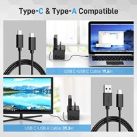 Docking Hard Disk Drive FIDECO Usb 3.0 Tipe C 2.5 3.5 Inch dengan Kloning Offline Hdd Kotak Plastik Hitam SATA Stok CE FCC ROHS