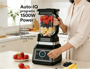 Licuadora Eléctrica Original Nueva -Nijia con Jarra <span class=keywords><strong>de</strong></span> Vidrio <span class=keywords><strong>de</strong></span> 1.5L, Carcasa <span class=keywords><strong>de</strong></span> Acero Inoxidable, <span class=keywords><strong>Vaso</strong></span> <span class=keywords><strong>Pequeño</strong></span> para Jugos, Tazón para Picar Alimentos para el Hogar - Product Image 2