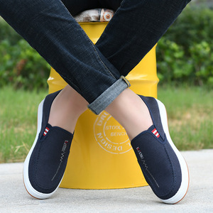 Mocassins Légers et Confortables <span class=keywords><strong>Homme</strong></span> en Toile Denim – <span class=keywords><strong>Chaussures</strong></span> <span class=keywords><strong>Bateau</strong></span> Décontractées à Enfiler pour Hommes - Product Image 5