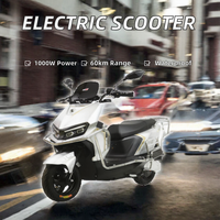 1000W Alüminyum Alaşımlı Elektrikli Scooter, Çıkarılabilir Pil, 150Kg Taşıma Kapasitesi, Çift Süspansiyonlu, Su Geçirmez, İki Tekerlekli E-Bisiklet