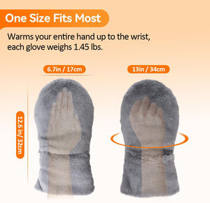 Guanti Morbidi in Peluche per Fisioterapia con Impacchi Caldi e Freddi, Manopole Compressive per Terapia della Mano e Sollievo dal Dolore - Product Image 2