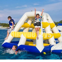 Structure gonflable commerciale pour enfants, en PVC, pour parc aquatique, modèle Jungle Jim & Joe, couleur/logo personnalisable, 2,5x2,5m, garantie 2 ans