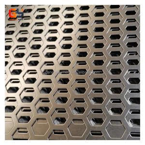 Nhà Máy Giá lục giác đục lỗ kim loại tấm nhôm đục lỗ kim loại tổ ong hình lục giác lưới nướng - Product Image 2