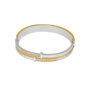 Fashion <b>Bangle</b> 316L Stainless Steel PVD Gold Plating Resistant Sustainable Bracelet <b>for</b> Women <b>Men</b> Jewelry Accessory - Product Image 2