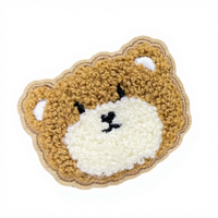 Badge personnalisé brodé écologique à motif animalier du zoo, avec logo sur mesure et fixation auto-agrippante – Accessoires DIY en tissu pour chapeaux et sacs à dos