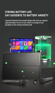 ไมโครโฟนไร้สายสีดำขนาด 18.5 นิ้ว 6 in 1 ขายดีที่สุด เครื่องเล่นคาราโอเกะคุณภาพพรีเมียม ทนทาน - Product Image 5