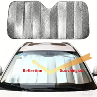 Parasol para Parabrisas de Coche, Visera de Aislamiento Térmico para Ventana Delantera, Cubierta Solar con Protección UV para Verano