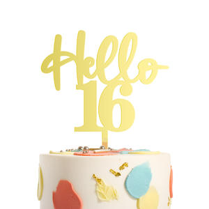 Ello-pastel de <span class=keywords><strong>cumpleaños</strong></span> de <span class=keywords><strong>13</strong></span>, 18, 21, 30, 40, 50, 60, 79 y 80 Y, Decoración - Product Image 2