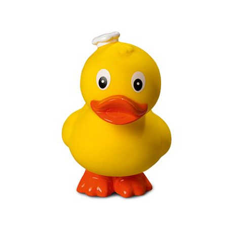 Custom Logo PVC Vinyl Plastic Rubber Duck Chef Standing Squeaky Baby Bath Toy for Bathroom Use