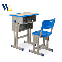 Chaise de table de lecture d'étudiant au design moderne chaise de bureau d'école de salle de classe avec hauteur réglable pour le mobilier scolaire