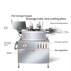 Machine de remplissage et de scellage automatique pour petites ampoules en verre, capacité 1-2 ml, pour lait, pâte, huile, produits gazeux, neuve - Product Image 6
