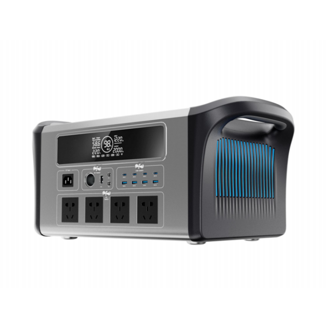 1200W 2400W 3600W Portable Power Station Solar Portable Power Station with Hand Crank