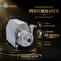 Pompe centrifuge sanitaire en acier inoxydable OCP SS304/SS316L, sans fuite, 0,5 bar, 0,55-22 kW, pour circulation de liquide de refroidissement dans les centres de données AI/GPU