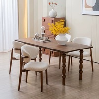 Nordique Moderne De Luxe En Bois Restaurant À Manger Chaises Hôtel Cuisine Salon Café Table Ergonomique Événement Banquet Designer