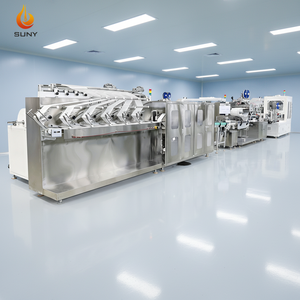 เครื่องบรรจุผ้าเช็ดทำความสะอาดแอลกอฮอล์ประสิทธิภาพสูง 30-120 ชิ้น/ครั้ง สายการผลิตทิชชู่เปียกอัตโนมัติเต็มรูปแบบ - Product Image 1