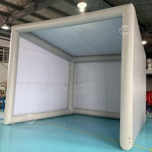 Simulator Golf tiup, kandang tenda proyektor Digital, layar proyektor Digital tahan air PVC/nilon Blower untuk penggunaan acara luar ruangan - Product Image 3