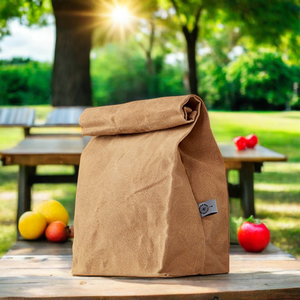 Sac à déjeuner isotherme en <span class=keywords><strong>toile</strong></span> cirée imperméable avec logo personnalisé, à enroulement, pliable, 24L, camouflage, pour le travail, les pique-niques, le stockage des aliments - Product Image 3