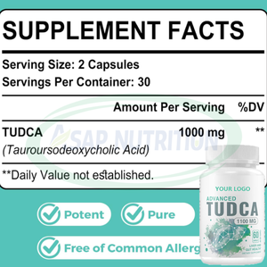 อาหารเสริมบำรุงตับ ASAP OEM ทอร์ออร์โซดีออกซีโคลิก แอซิด แคปซูล 500 1500 มก. แคปซูลทูดีซีเอ สำหรับบำรุงตับ - Product Image 5