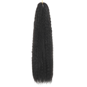 Grosir 22 inci 100g sintetis Afro Kinky <span class=keywords><strong>Twist</strong></span> <span class=keywords><strong>Crochet</strong></span> kepang ekstensi rambut Kuba memutar Marley mengepang rambut untuk wanita - Product Image 3