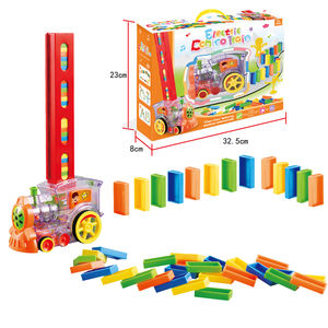 Vente chaude Jouet Éducatif Électrique 80 PIÈCES Domino <span class=keywords><strong>Train</strong></span> Automatique Mis Sur Les Licences Domino <span class=keywords><strong>Train</strong></span> Pour Les Enfants - Product Image 1
