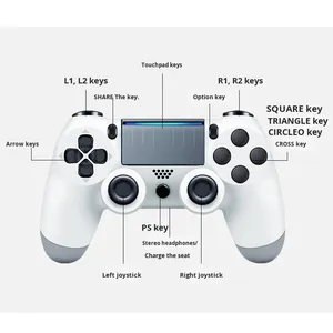 P4 <b>Controller</b> Six-Axis Gyroscope Motion Sensing Vibration <b>for</b> <b>PC</b> <b>Wireless</b> Game <b>Controller</b> Vibration Gyroscope <b>for</b> Gamepad - Product Image 1