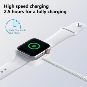 Cargador Magnético Rápido WISESIR para <span class=keywords><strong>Apple</strong></span> <span class=keywords><strong>Watch</strong></span>, Cable USB-C de 1m con Función PD, Salida de 5V/1A, Compatible con iWatch 7 6 5 4 3 2 1 <span class=keywords><strong>SE</strong></span> - Product Image 3