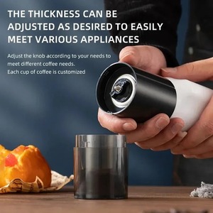 Nuevo molinillo de café eléctrico portátil, núcleo de molienda en polvo, carga USB ajustable, adecuado para molinillo de granos de café - Product Image 4