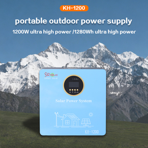 SRSOLAR KH-1200 1200W เครื่องแปลงไฟพลังงานแสงอาทิตย์แบบ Pure Sine Wave พร้อมแบตเตอรี่ลิเธียมในตัว 100Ah ระบบ MPPT UPS สำหรับใช้งานแบบ Off-Grid รุ่น KH-1200 - Product Image 1