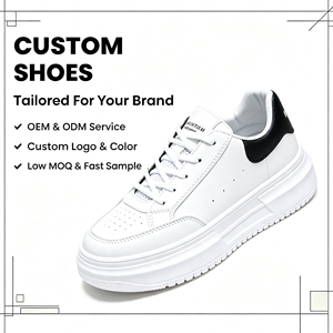 2026 Baskets blanches de créateur en cuir véritable, antidérapantes et confortables, style urbain et urbain décontracté, chaussures de skate - Product Image 1