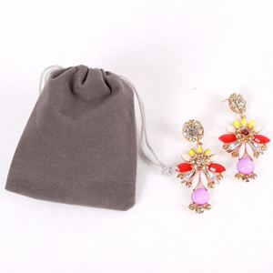 Sachets en velours à cordon 7x9 8x10 9x12, petites pochettes pour bijoux, emballages cadeaux, personnalisables - Product Image 5
