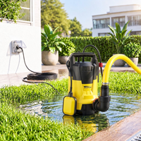 Pompe de drainage submersible pour eaux usées 400W, pompe à flotteur automatique pour eaux boueuses, idéale pour l'évacuation des eaux de jardin et de cour.