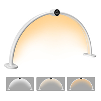 Lampe à ongles demi-lune pour salon de manucure, extensions de cils, tatouage, soins de la peau, lampes de bureau en forme de U pour ongles
