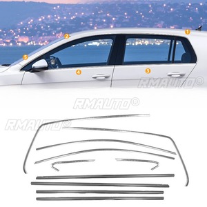 Bande décorative pour fenêtre de voiture, cadre de porte extérieur en acier inoxydable pour Volkswagen Golf 6/7/8 2021-2024, kit carrosserie, accessoires de voiture - Product Image 3