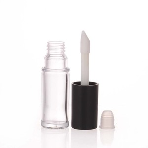 Empty Custom Logo 1ml-10ml Square LED Light Clear <b>Plastic</b> Lipstick Containers with Screen Printing and <b>Mirror</b> Box - Product Image 2