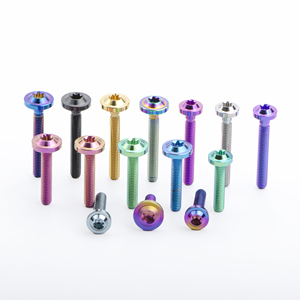 TITST GR5 M6X10/15/20/25/30/35/40/45/50/55/60mm boulons en titane multicolores vis bouton tête Torx vélo moto frein à disque - Product Image 5