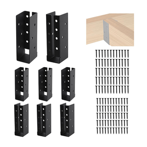 Tùy Biến Nhiệm Vụ Nặng Nề Thép Mạnh Mẽ Cap <span class=keywords><strong>Tie</strong></span> Kim Loại Khung Góc 3X3 Chùm Gỗ Hàng Rào Bài Kết Nối - Product Image 4