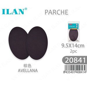 Patch Ilan 9,5X14cm Colore Avellana 2 Pezzi Per Riparazione Abbigliamento - Product Image 1