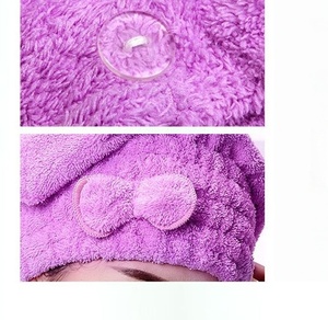 <span class=keywords><strong>Serviette</strong></span> absorbante pour cheveux, <span class=keywords><strong>serviette</strong></span> à cheveux à séchage rapide, turban écologique tissé pour sécher les cheveux - Product Image 4