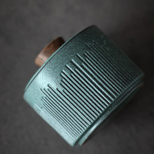 Mini boîte à thé en céramique de 150 ml, portable, pour les voyages en plein air, avec un design classique, pour le rangement dans la cuisine, pot à sucre - Product Image 6