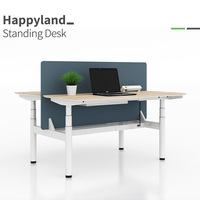 Pieds de table ronds motorisés, double moteur, bureau debout électrique réglable en hauteur pour un mobilier de bureau à domicile ergonomique